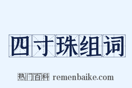 四寸珠组词是什么意思的图片